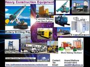 Heavy Construction Machinery and Equipment